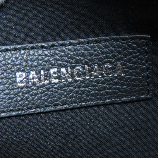 BALENCIAGA Tote Bag 693662 leather black Hardware tote 2WAY Women Used Authentic