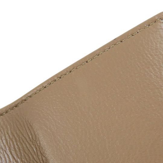 BALENCIAGA Bifold Wallet 594312 leather Brown Tri-fold Wallet BB pattern mens(Unisex) Used Authentic