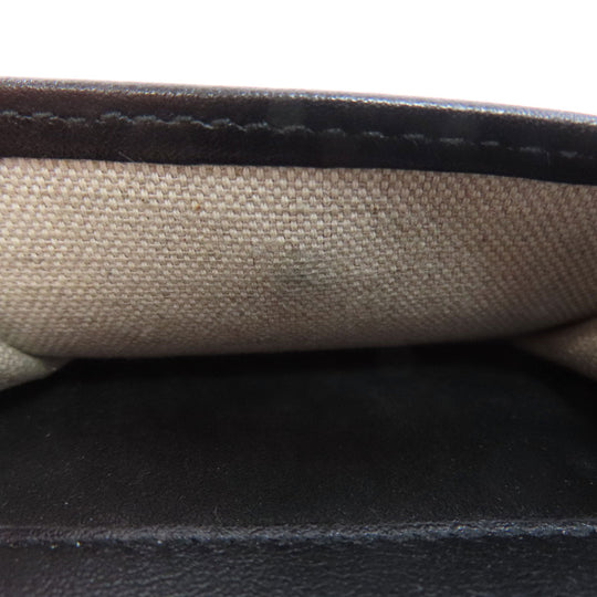 JIMMY CHOO Bifold Wallet leather black Star motif Women Used Authentic
