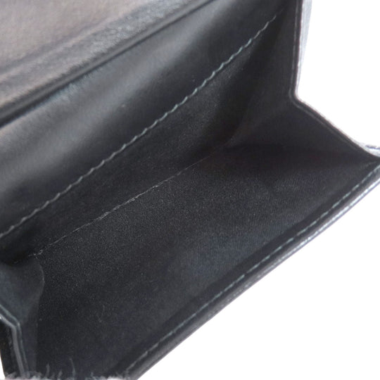 Christian Dior Bifold Wallet canvas black Oblique Wallet with Coin Case mens Used Authentic