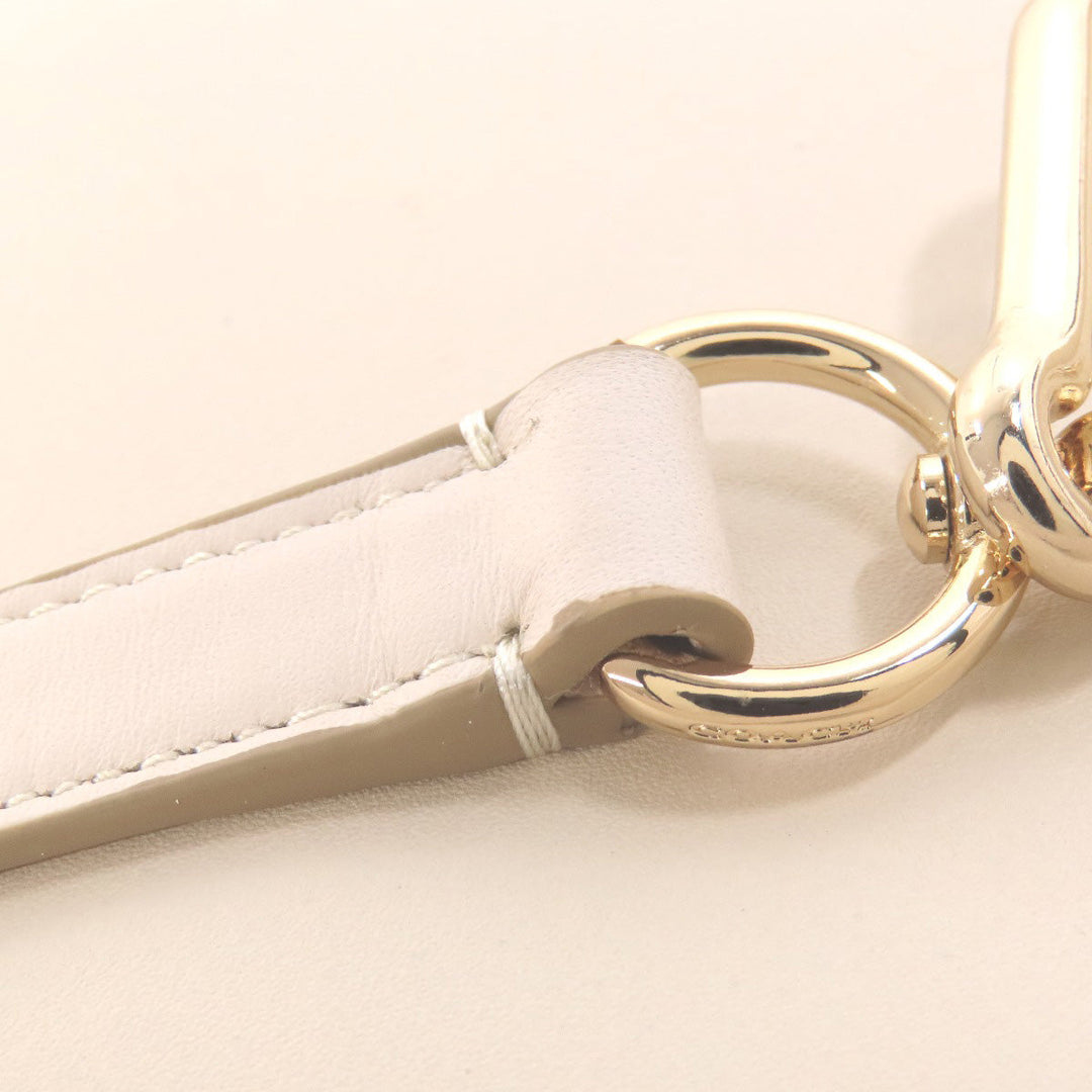 COACH Tote Bag 36026 leather white Nomad 2WAY Women Used Authentic