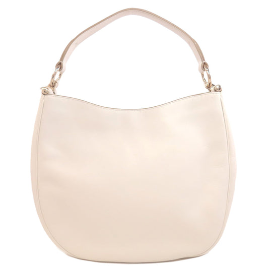 COACH Tote Bag 36026 leather white Nomad 2WAY Women Used Authentic