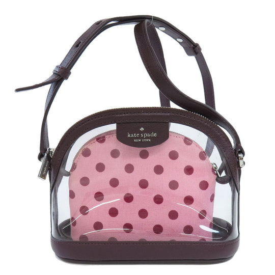Kate Spade Shoulder Bag Plastics, Leather Red logo Women Used Authentic