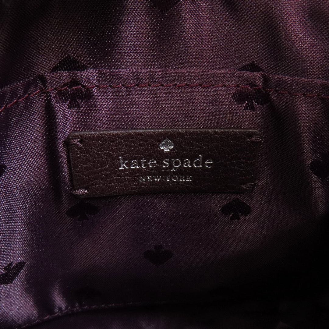 Kate Spade Shoulder Bag Plastics, Leather Red logo Women Used Authentic