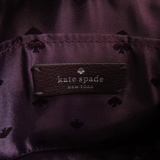 Kate Spade Shoulder Bag Plastics, Leather Red logo Women Used Authentic