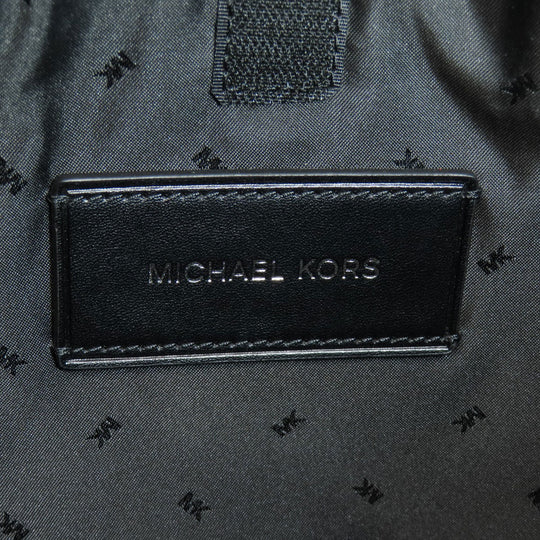 MICHAEL KORS Tote Bag PVC Navy MK Signature 2WAY Women Used Authentic