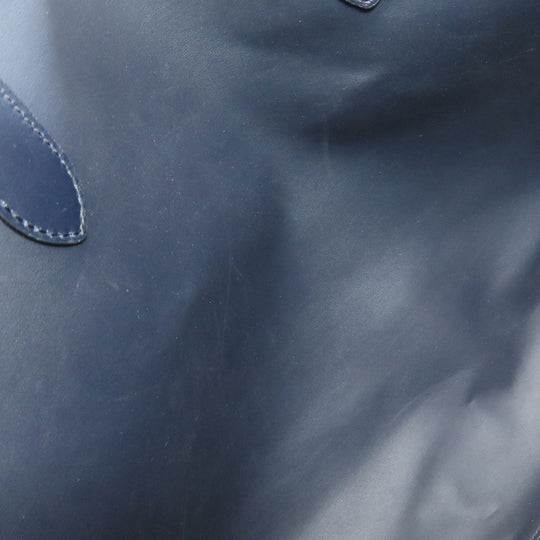 MICHAEL KORS Tote Bag PVC Navy MK signature Women Used Authentic