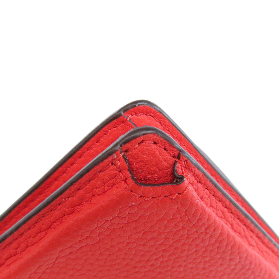 MICHAEL KORS Long Wallet Purse leather Red Shoulder wallet Women Used Authentic