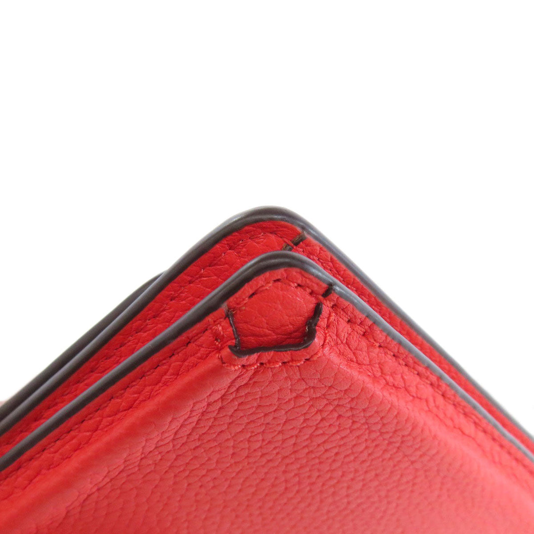 MICHAEL KORS Long Wallet Purse leather Red Shoulder wallet Women Used Authentic