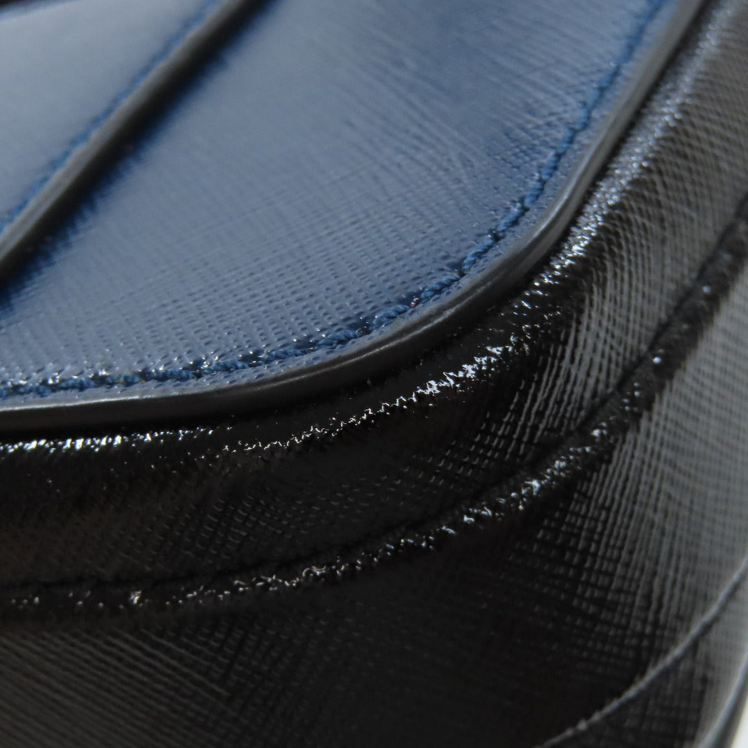 MARC JACOBS Sling bag PVC Navy Double J 2WAY Women Used Authentic