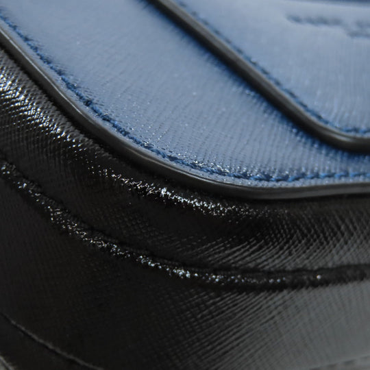 MARC JACOBS Sling bag PVC Navy Double J 2WAY Women Used Authentic