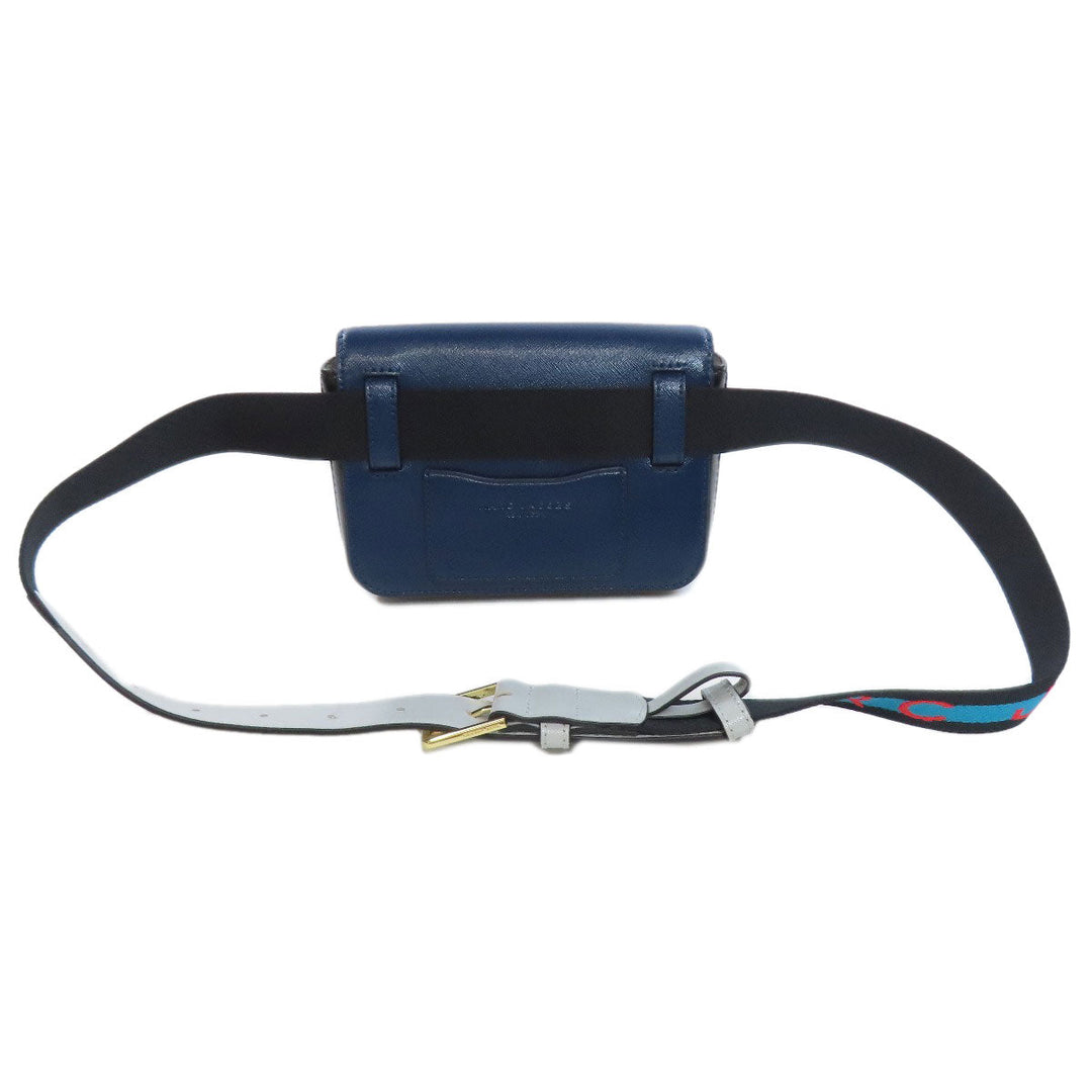 MARC JACOBS Sling bag PVC Navy Double J 2WAY Women Used Authentic