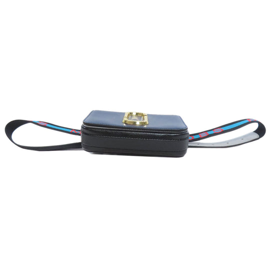 MARC JACOBS Sling bag PVC Navy Double J 2WAY Women Used Authentic