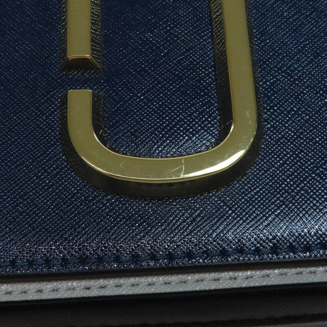 MARC JACOBS Sling bag PVC Navy Double J 2WAY Women Used Authentic