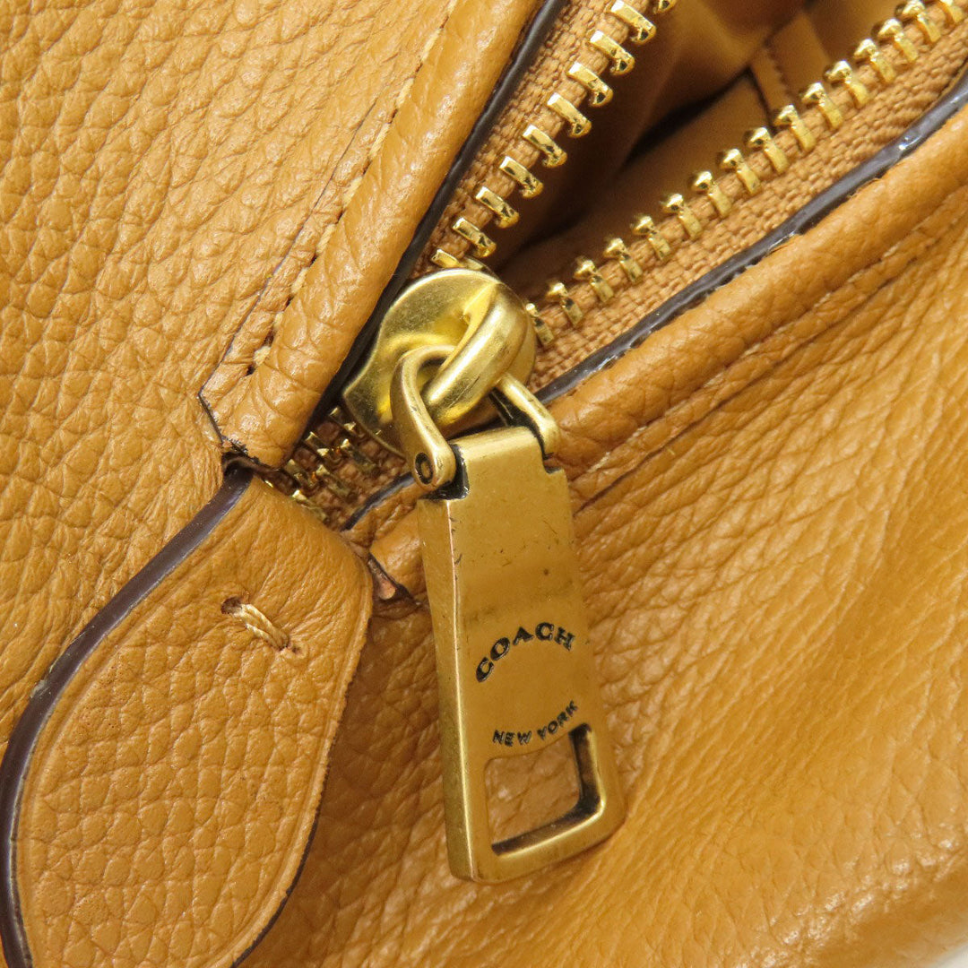 COACH Tote Bag 89971 Canvas, Leather beige Hadley Hobo Women Used Authentic