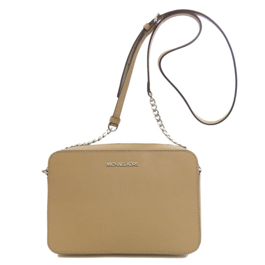 MICHAEL KORS Shoulder Bag PVC beige ChainShoulder Women Used Authentic