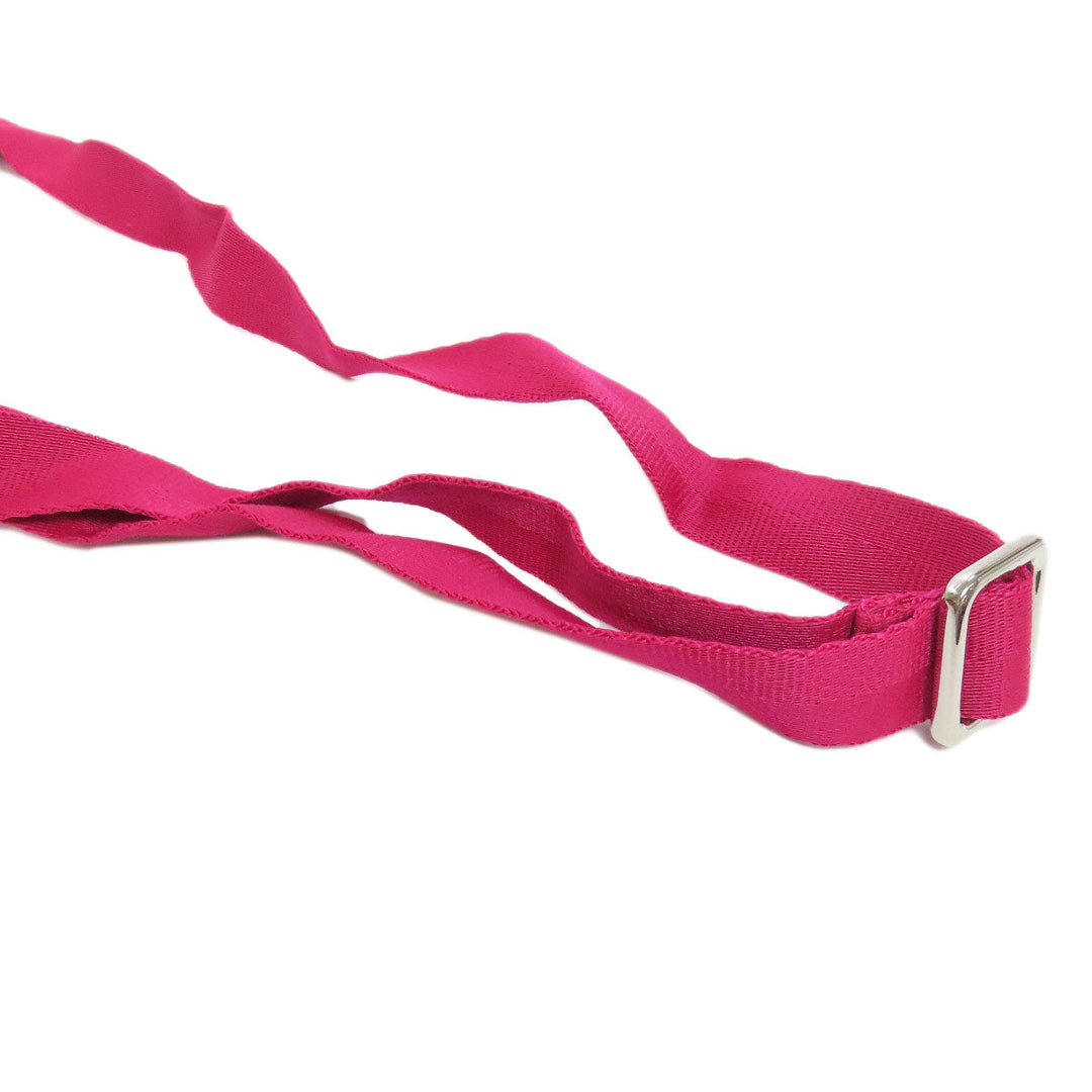 COACH Shoulder Bag F77408 Nylon pink Signature Women Used Authentic