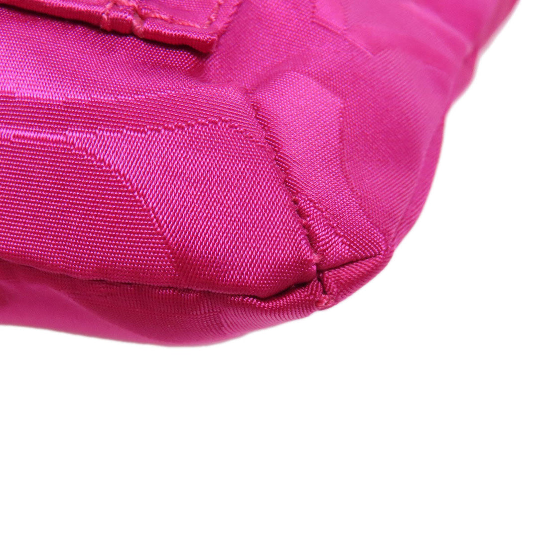 COACH Shoulder Bag F77408 Nylon pink Signature Women Used Authentic