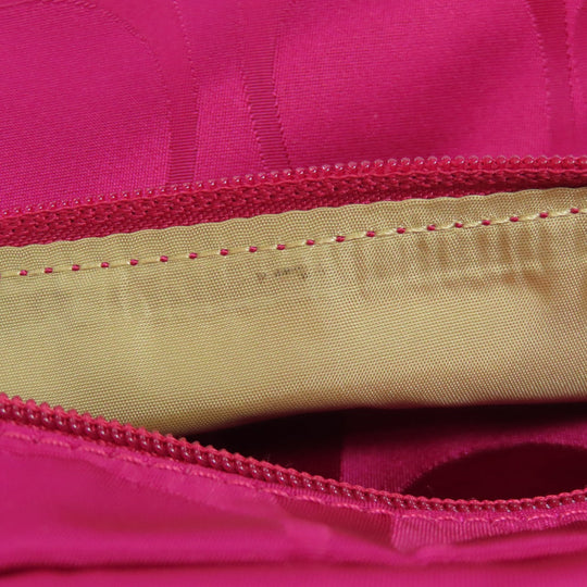 COACH Shoulder Bag F77408 Nylon pink Signature Women Used Authentic