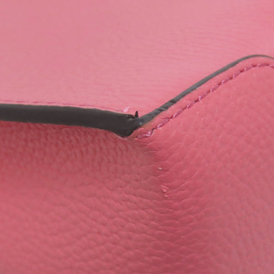 MICHAEL KORS Handbag leather pink logo 2WAY Women Used Authentic