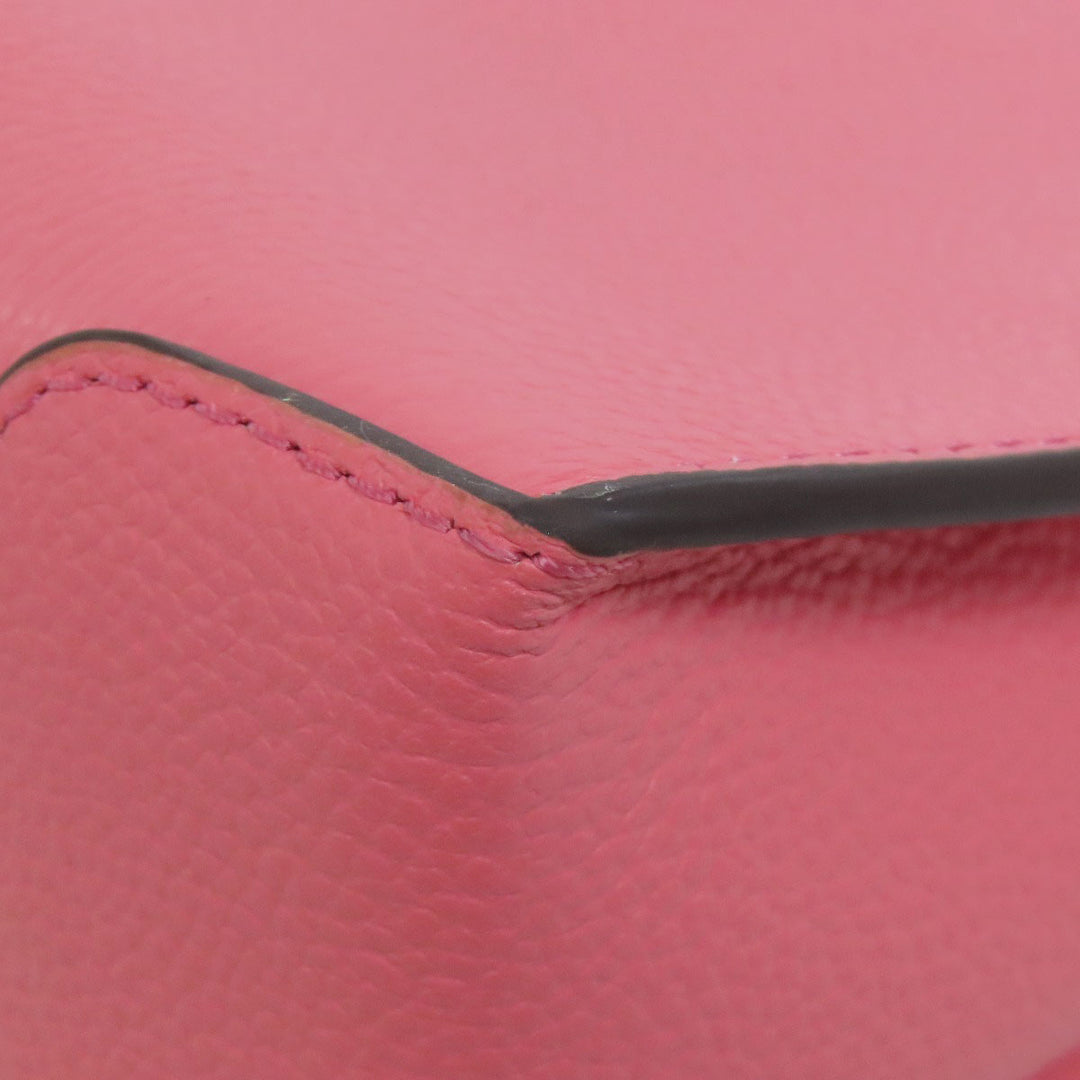 MICHAEL KORS Handbag leather pink logo 2WAY Women Used Authentic