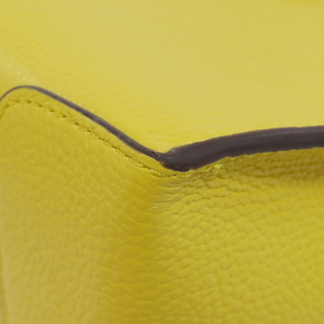MICHAEL KORS Handbag PVC yellow logo Women Used Authentic