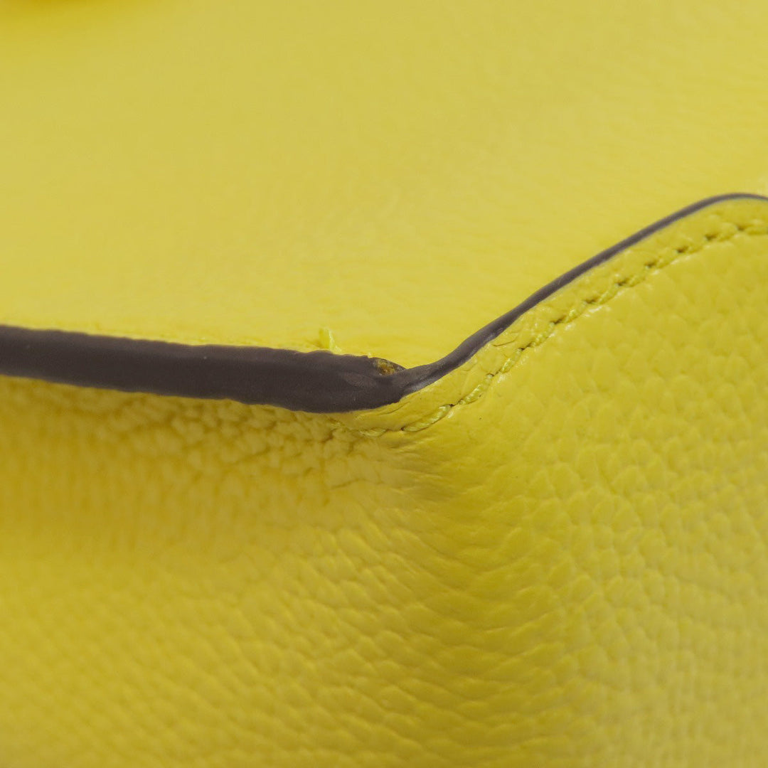 MICHAEL KORS Handbag PVC yellow logo Women Used Authentic