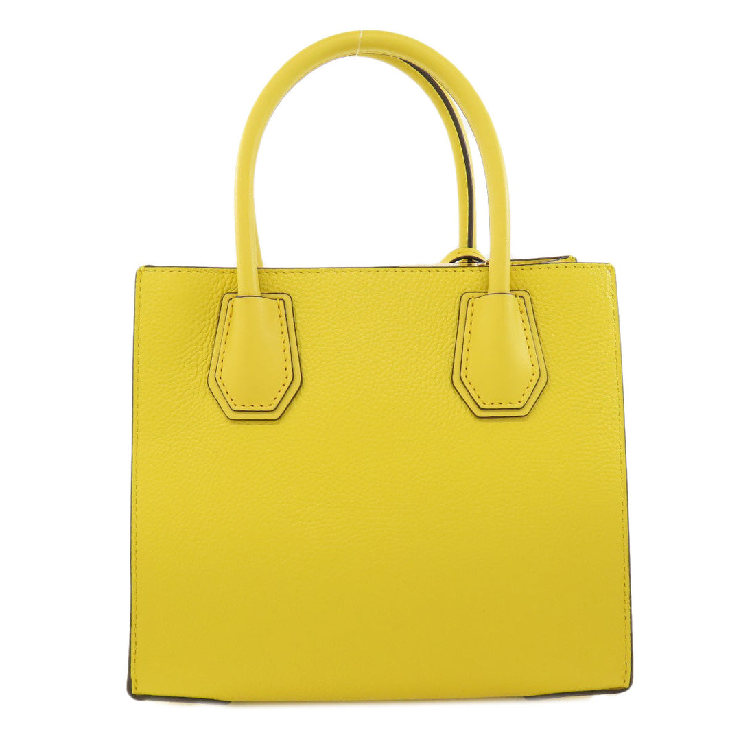MICHAEL KORS Handbag PVC yellow logo Women Used Authentic