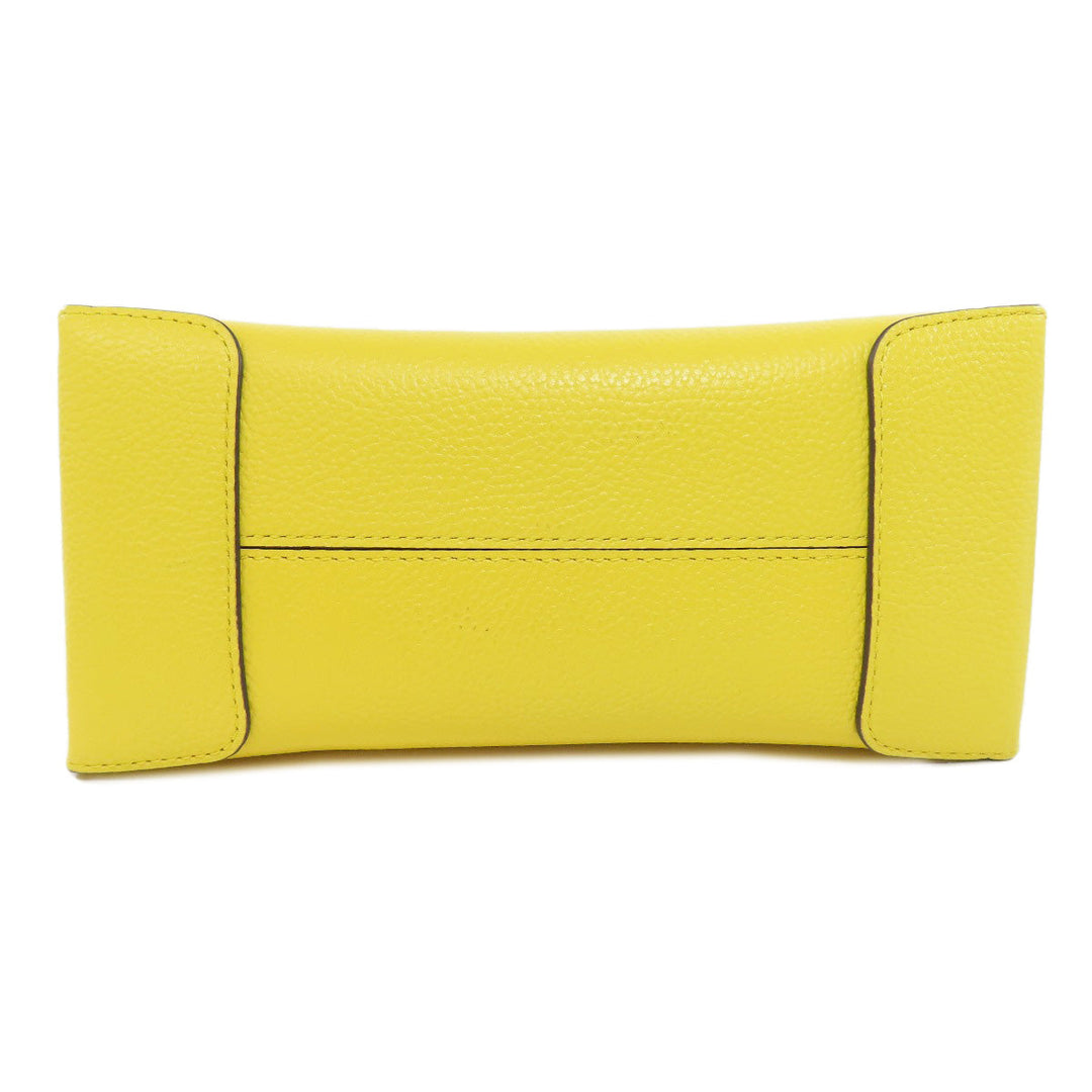 MICHAEL KORS Handbag PVC yellow logo Women Used Authentic