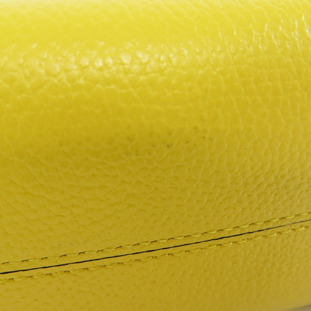MICHAEL KORS Handbag PVC yellow logo Women Used Authentic