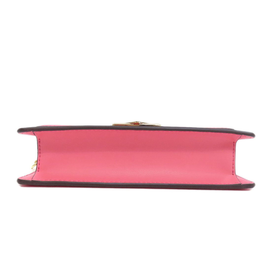 MICHAEL KORS Shoulder Bag leather pink ChainShoulder Women Used Authentic