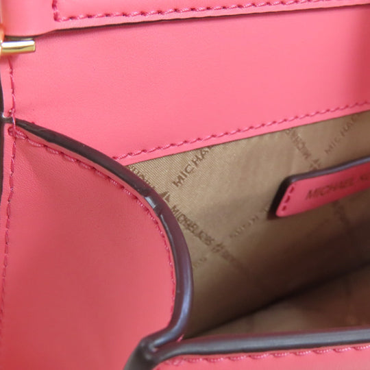 MICHAEL KORS Shoulder Bag leather pink ChainShoulder Women Used Authentic