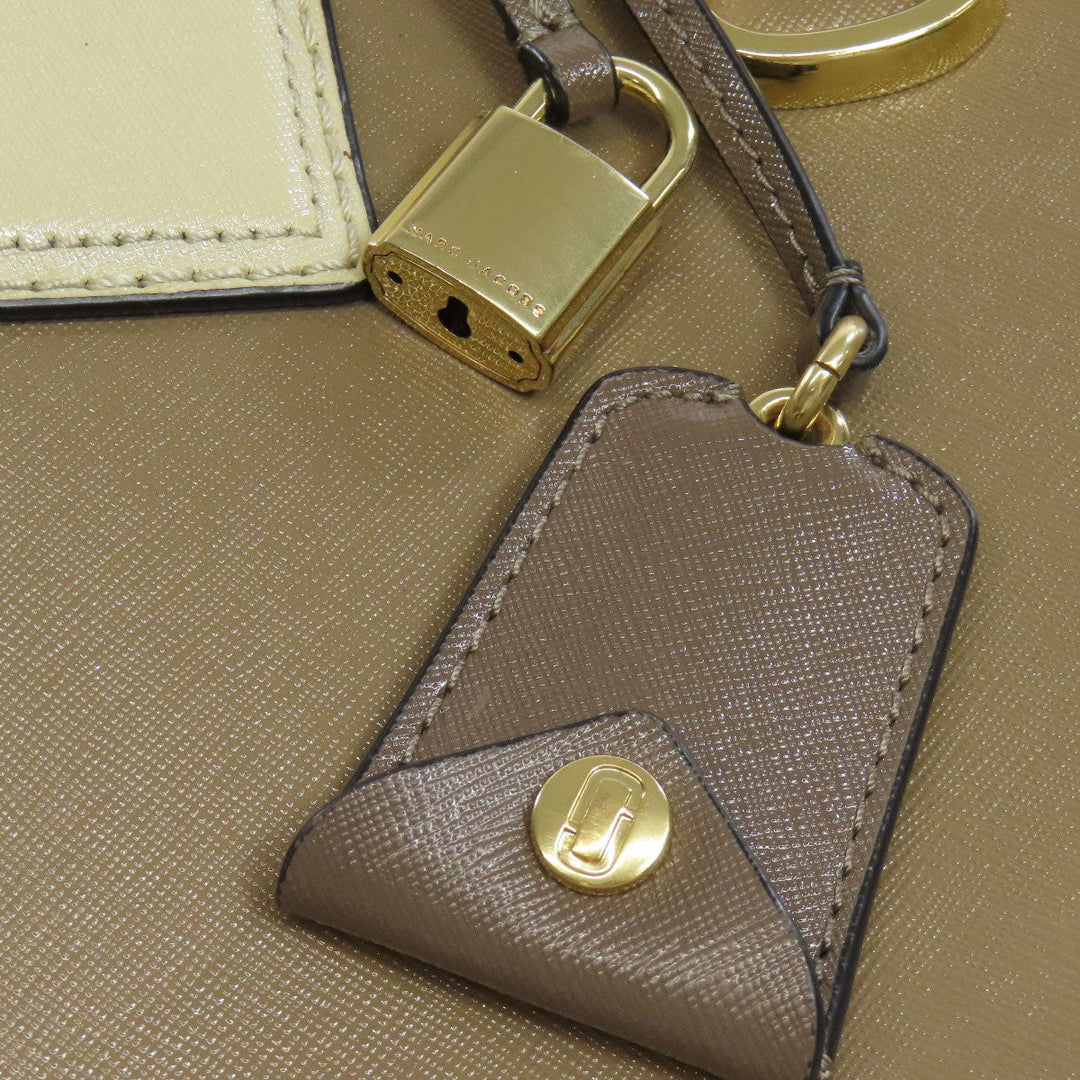 MARC JACOBS Tote Bag PVC Brown Double J 2WAY Women Used Authentic