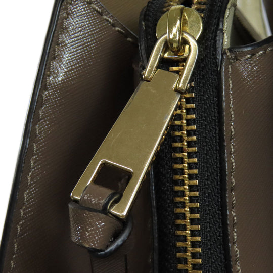 MARC JACOBS Tote Bag PVC Brown Double J 2WAY Women Used Authentic