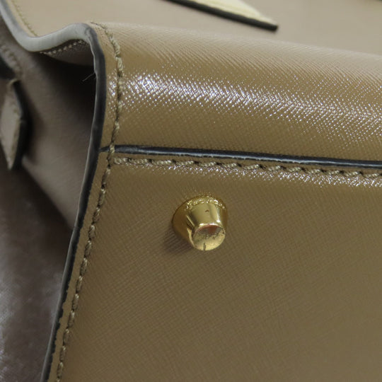 MARC JACOBS Tote Bag PVC Brown Double J 2WAY Women Used Authentic