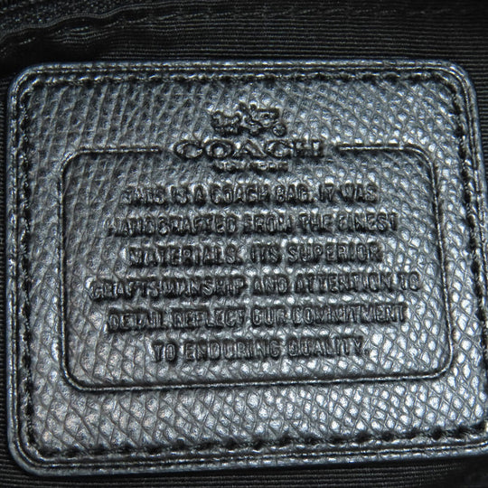 COACH Shoulder Bag F55363 canvas black Signature Women Used Authentic