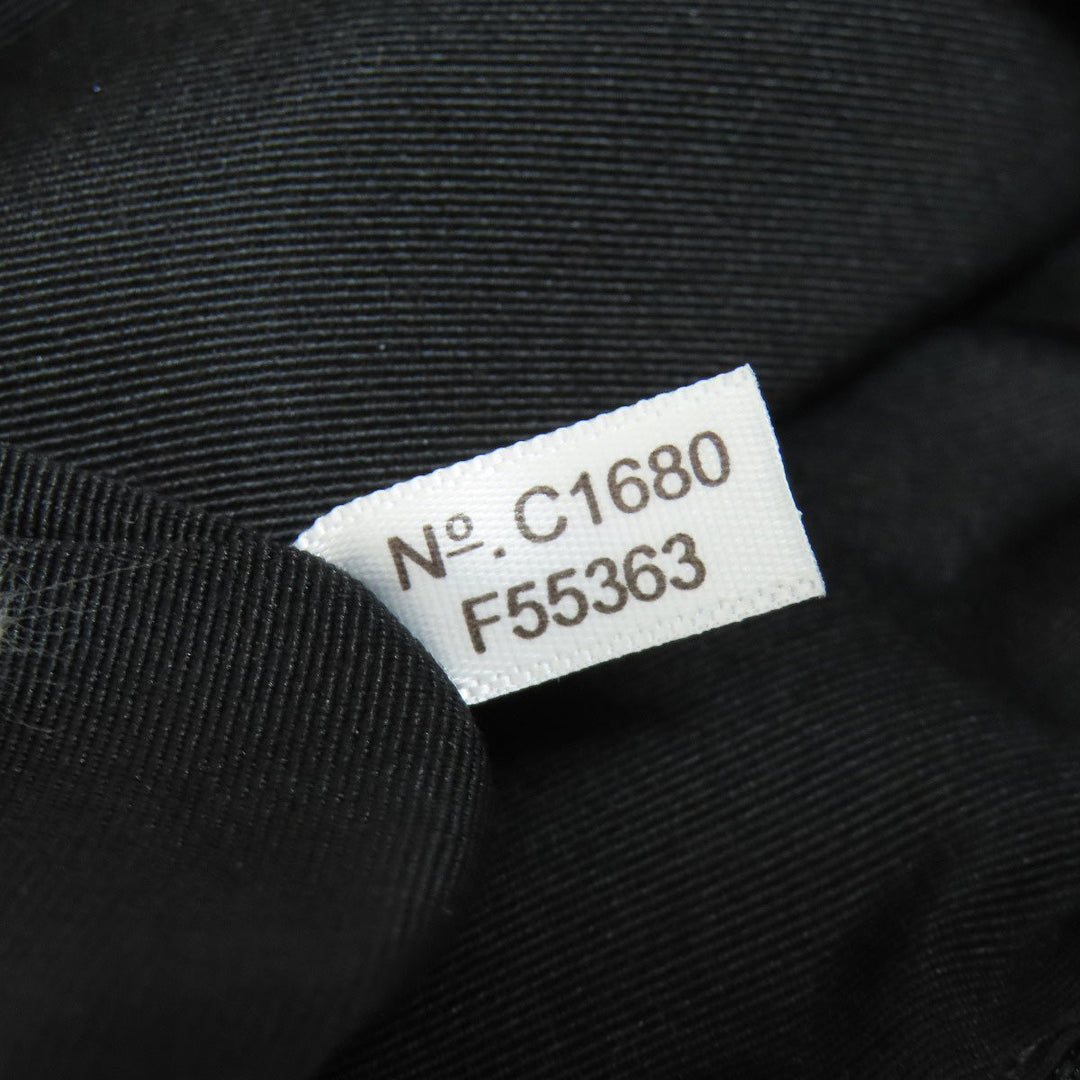 COACH Shoulder Bag F55363 canvas black Signature Women Used Authentic