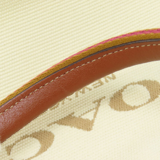 COACH Handbag CK168 canvas beige Small tote Women Used Authentic