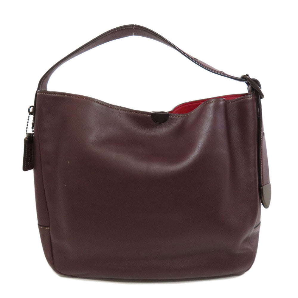 COACH Tote Bag 31674 leather Red one belt Women Used Authentic