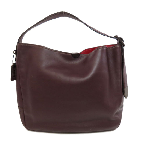 COACH Tote Bag 31674 leather Red one belt Women Used Authentic