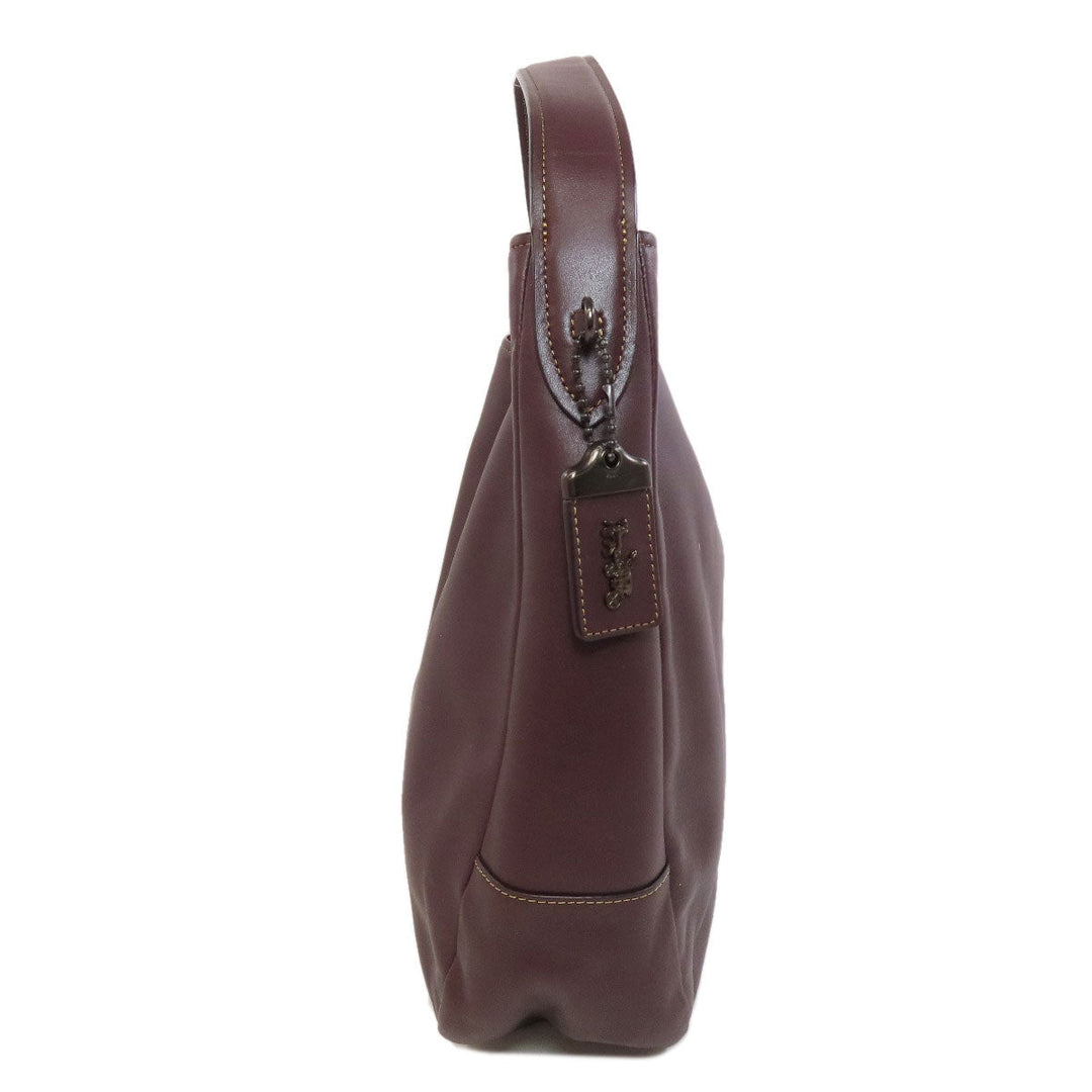 COACH Tote Bag 31674 leather Red one belt Women Used Authentic