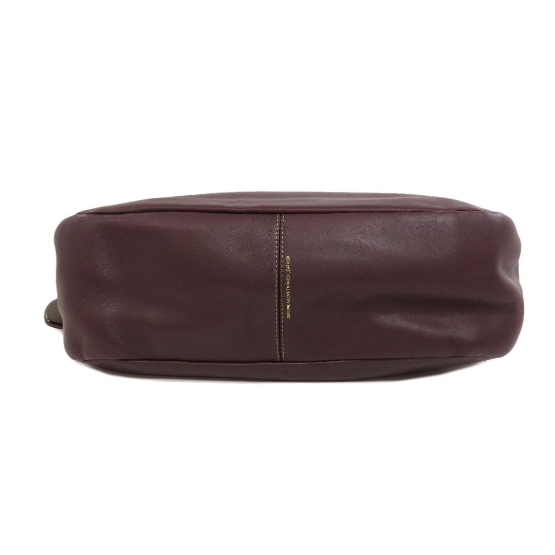 COACH Tote Bag 31674 leather Red one belt Women Used Authentic