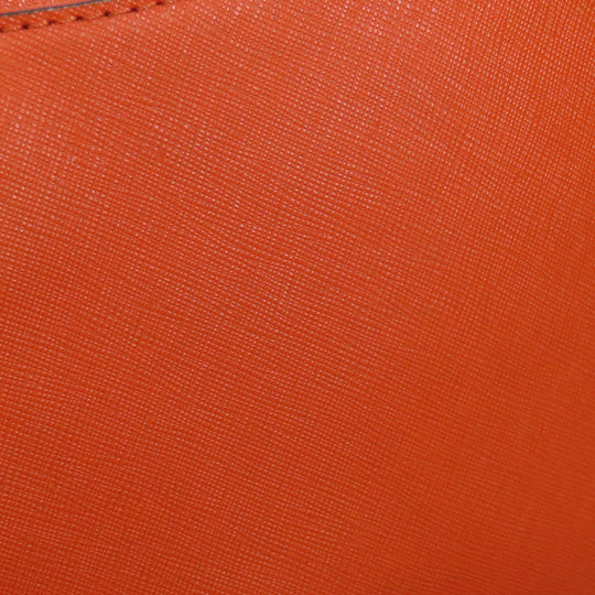 MICHAEL KORS Tote Bag PVC Orange logo Women Used Authentic