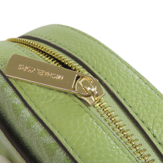 MICHAEL KORS Shoulder Bag leather green ChainShoulder Women Used Authentic
