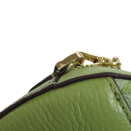 MICHAEL KORS Shoulder Bag leather green ChainShoulder Women Used Authentic