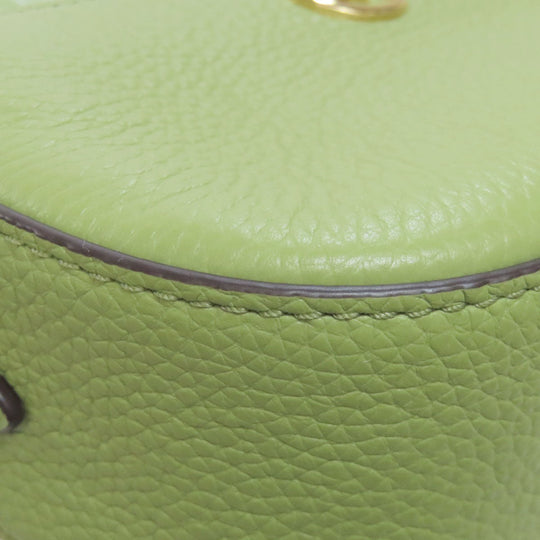 MICHAEL KORS Shoulder Bag leather green ChainShoulder Women Used Authentic