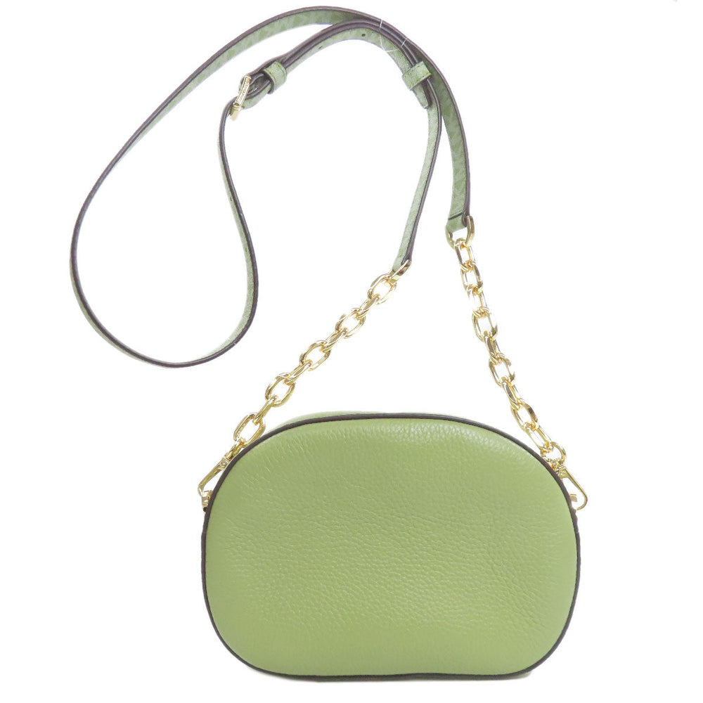 MICHAEL KORS Shoulder Bag leather green ChainShoulder Women Used Authentic
