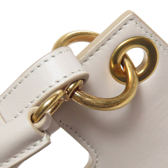 Givenchy Shoulder Bag leather beige Whip 3WAY Women Used Authentic