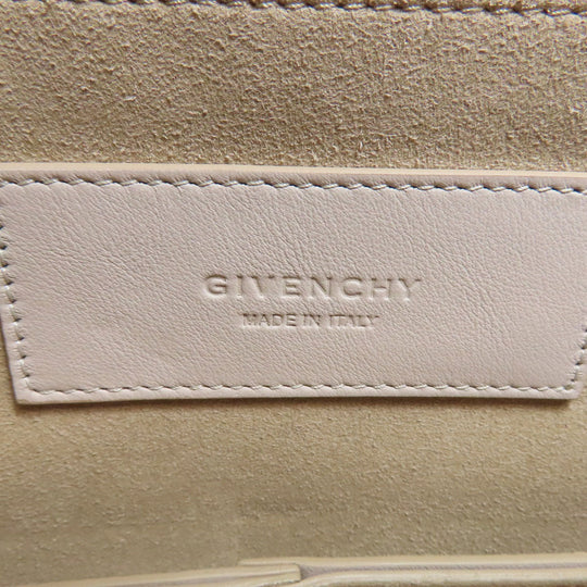 Givenchy Shoulder Bag leather beige Whip 3WAY Women Used Authentic