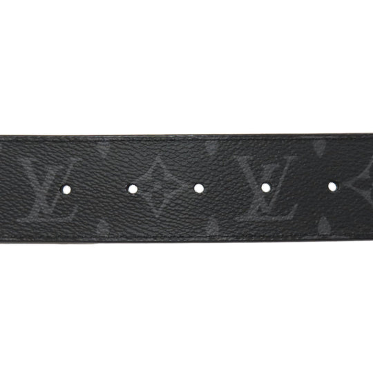 LOUIS VUITTON belt M0714 Monogram Eclipse black LV Shake 40MM Reversible mens Used Authentic